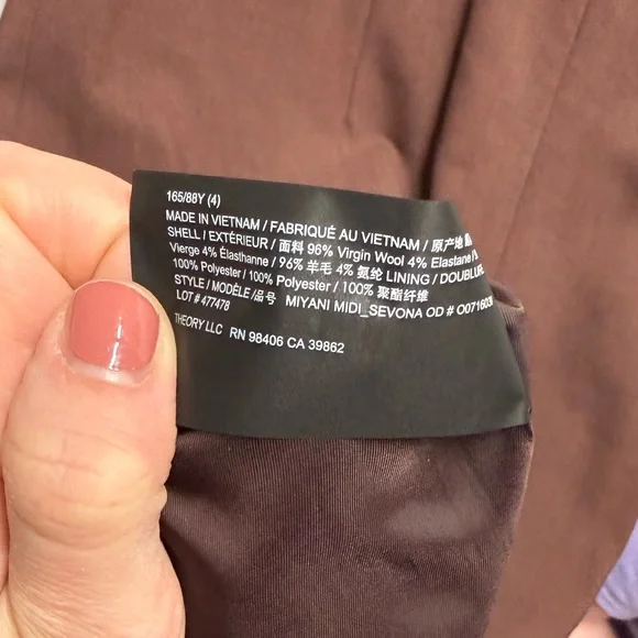 NWT Theory Miyani Sevona Wool Blend Midi Sheath Dress Size 4 - Picture 4 of 4